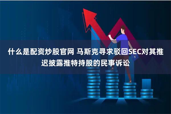 什么是配资炒股官网 马斯克寻求驳回SEC对其推迟披露推特持股的民事诉讼