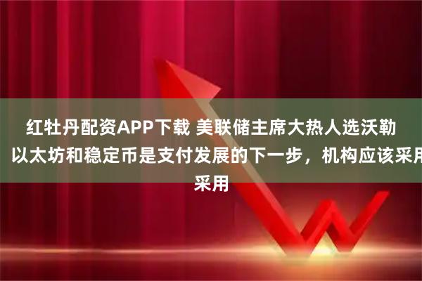 红牡丹配资APP下载 美联储主席大热人选沃勒：以太坊和稳定币是支付发展的下一步，机构应该采用