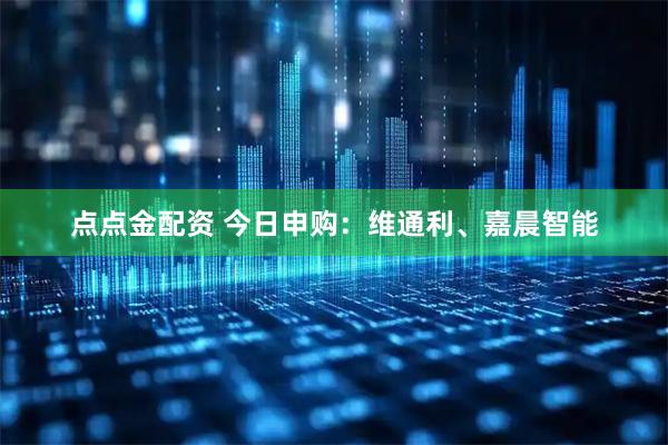 点点金配资 今日申购：维通利、嘉晨智能